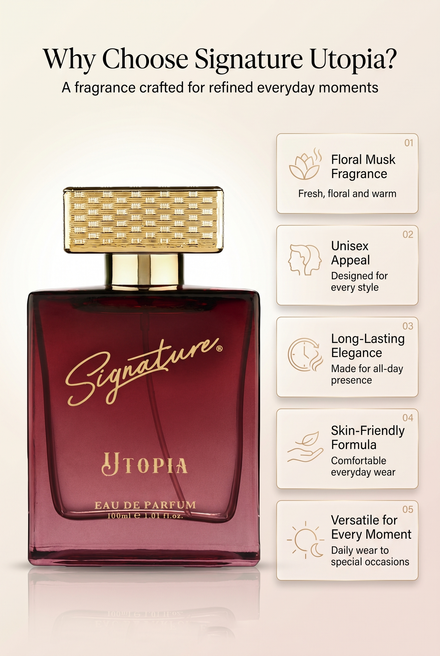 Signature Aura Eau De Parfum - "Utopia" - 100 ML EDP