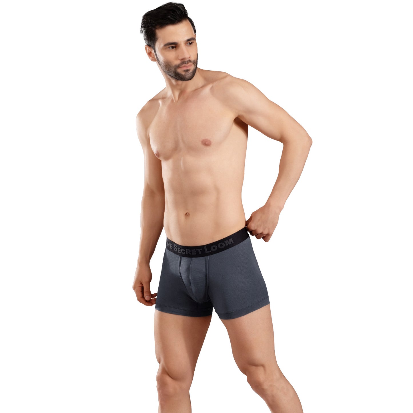 The Secret Loom Men's Trunk - 95% Poly + 5% Elastane (Mesh Feel) - Premium Underwear for Men