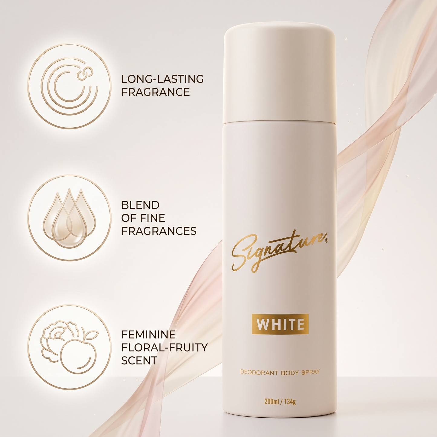 Signature Perfume Body Spray - White 200 ML