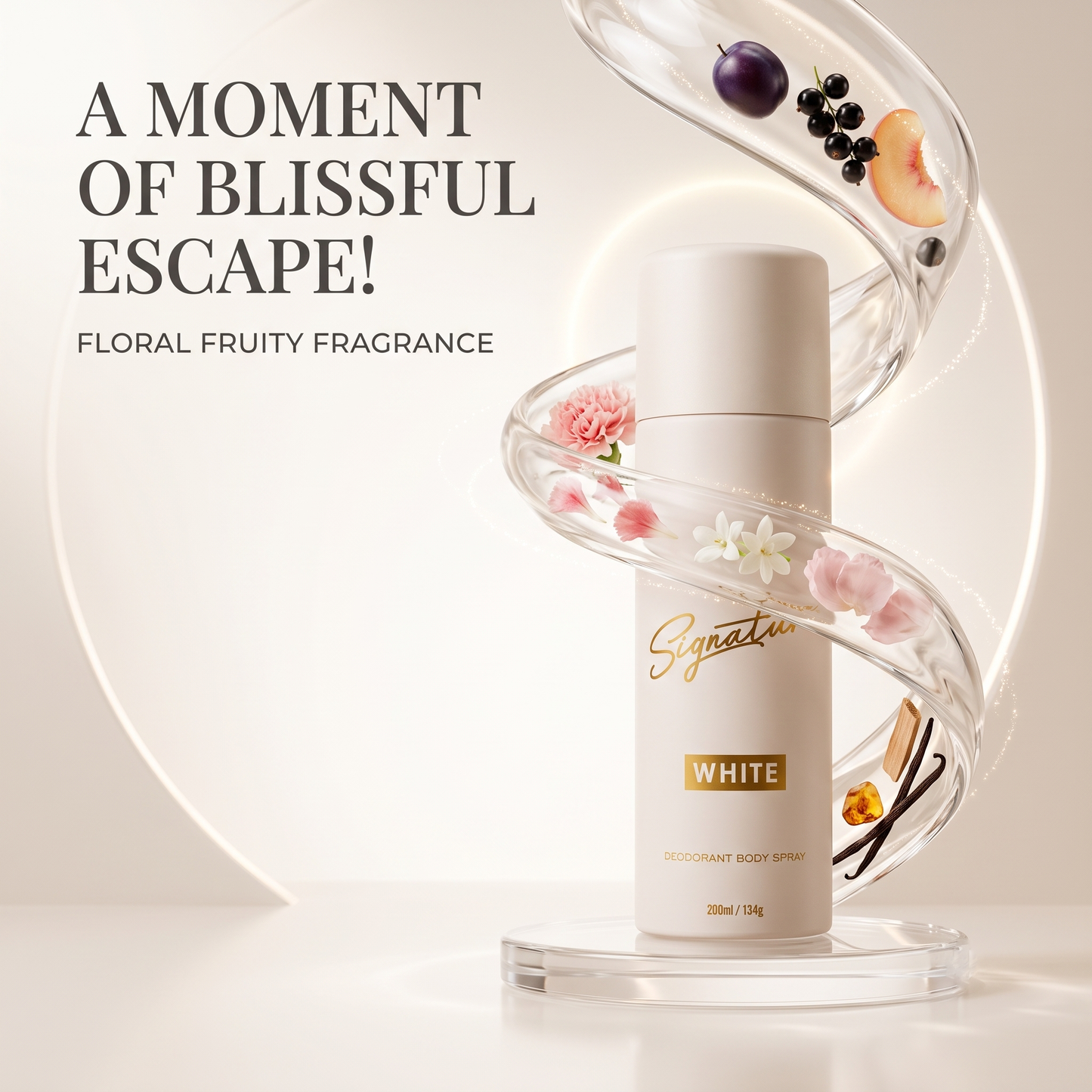 Signature Perfume Body Spray - White 200 ML