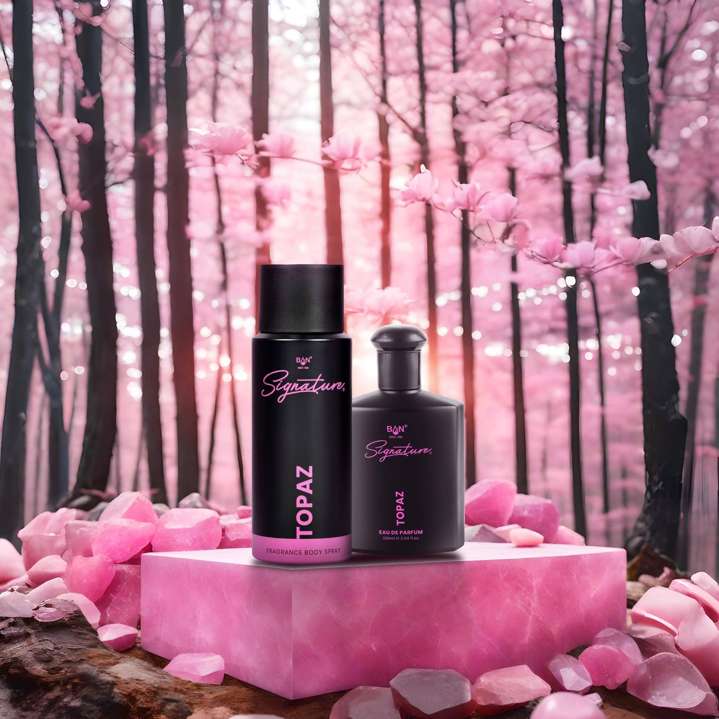 TOPAZ Signature Duo – Women's 100ml EDP & 150ml Deodorant Combo | Radiant Floral Fruity