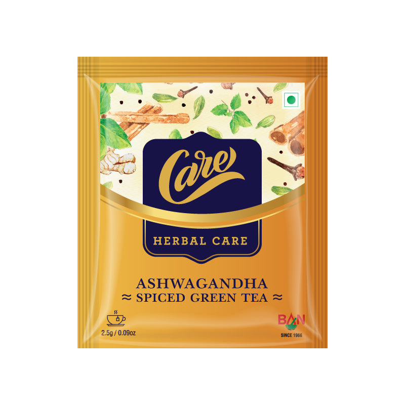 Care ashwagandha spice green tea sachet