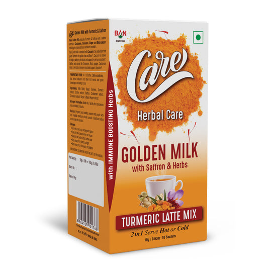 Golden Milk With Saffron & Herbs 2 in 1 Turmeric Latte Mix