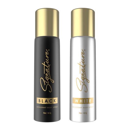 SIGNATURE Black : White Deodorant Spray - 70 ml (For Men & Women)