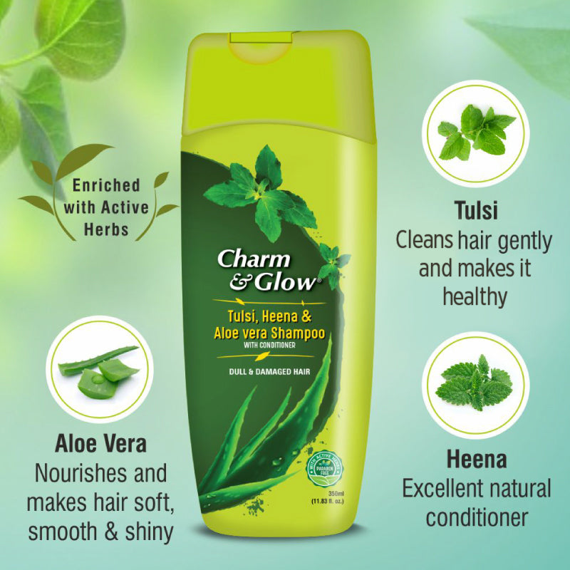 Tulsi, Heena & Aloevera Herbal Shampoo