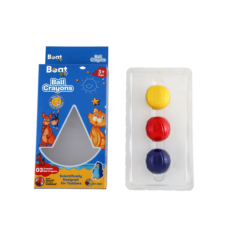 Magic Erasable Ball Crayons Assorted Set (3 Pcs)