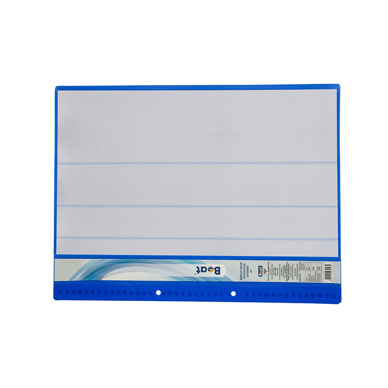  A4 Presentation Display Book – File Folder with 150 Pockets  300/Sides – Storage Case Portfolio Folder with Plastic Sleeves - Poly  Pocket Folder - by Arpan (Blue) : Office Products