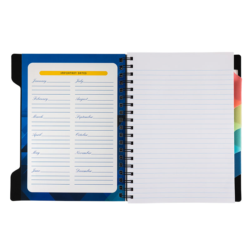 Premium 5 Subject Wiro Notebook 70GSM (300 pages)