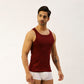 THE SECRET LOOM Mens Gym Vest - Rib 1X1 100% Super Combed Cotton