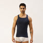 THE SECRET LOOM Mens Gym Vest - Rib 1X1 100% Super Combed Cotton