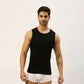 THE SECRET LOOM Mens Gym Vest - Rib 1X1 100% Super Combed Cotton
