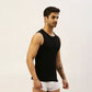 THE SECRET LOOM Mens Gym Vest - Rib 1X1 100% Super Combed Cotton