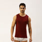 THE SECRET LOOM Mens Gym Vest - Rib 1X1 100% Super Combed Cotton