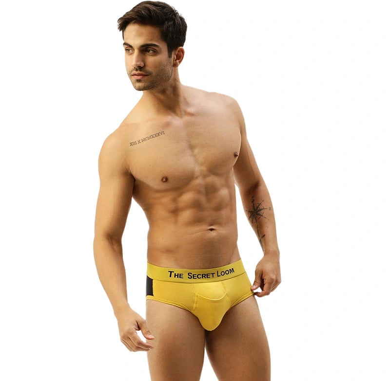 Men's Outer Elastic Modal Elastane brief-Cut and sew