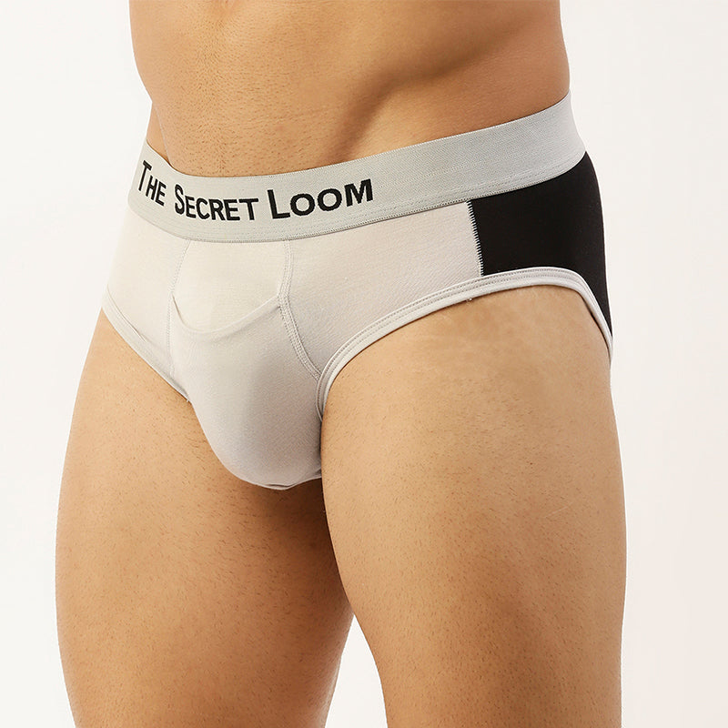 Men's Outer Elastic Modal Elastane brief-Cut and sew