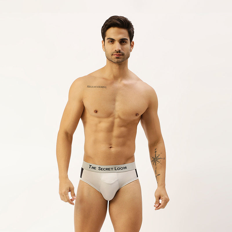 Men's Outer Elastic Modal Elastane brief-Cut and sew