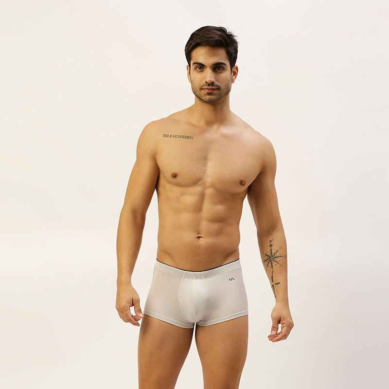 Men's Outer Elastic Modal Elastane Mini Trunk - Hidden Elastic