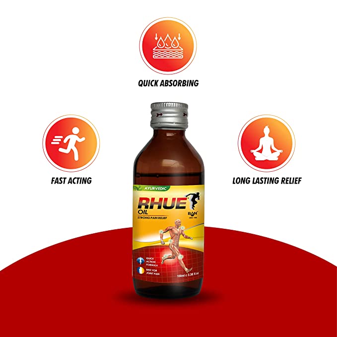 RHUE Oil Strong Pain Relief - 3 x 100ml