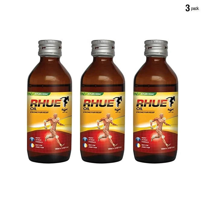 RHUE Oil Strong Pain Relief - 3 x 100ml