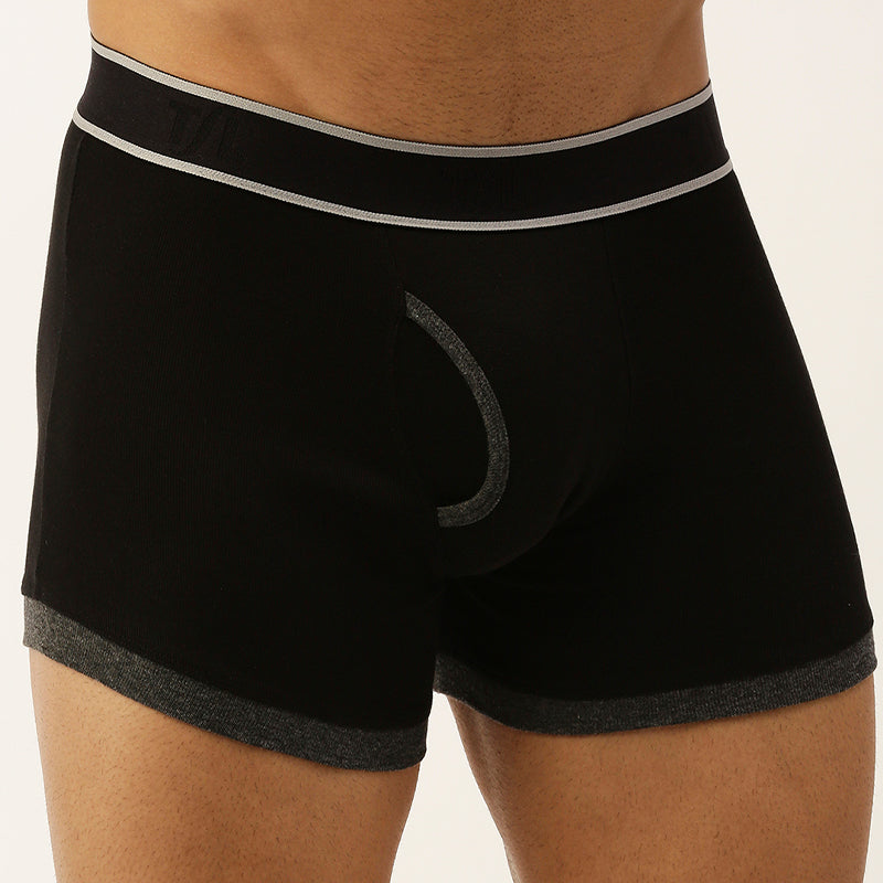 Men's Outer Elastic 1X1 Rib Mini trunk