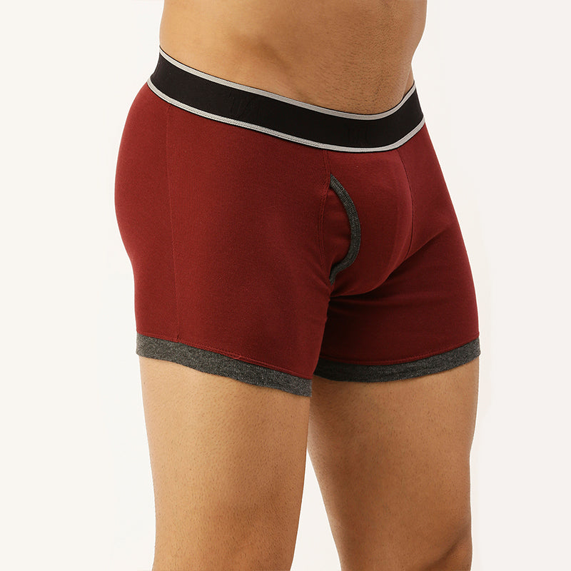 Men's Outer Elastic 1X1 Rib Mini trunk