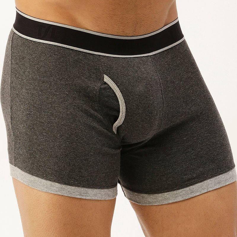 Men's Outer Elastic 1X1 Rib Mini trunk