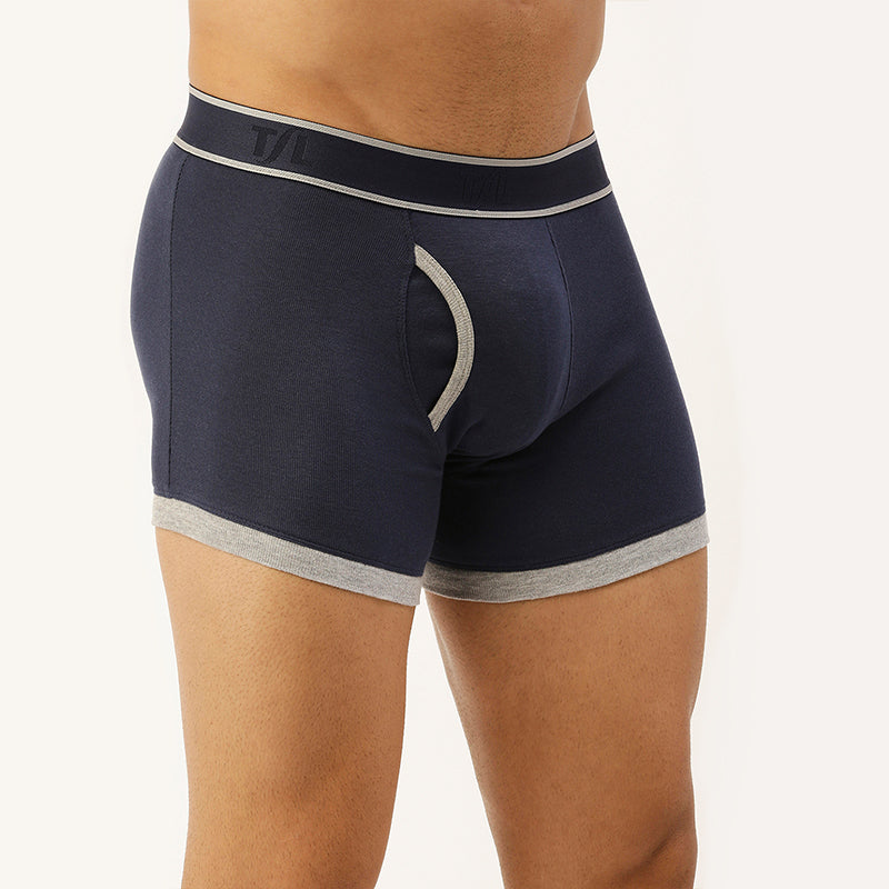 Men's Outer Elastic 1X1 Rib Mini trunk