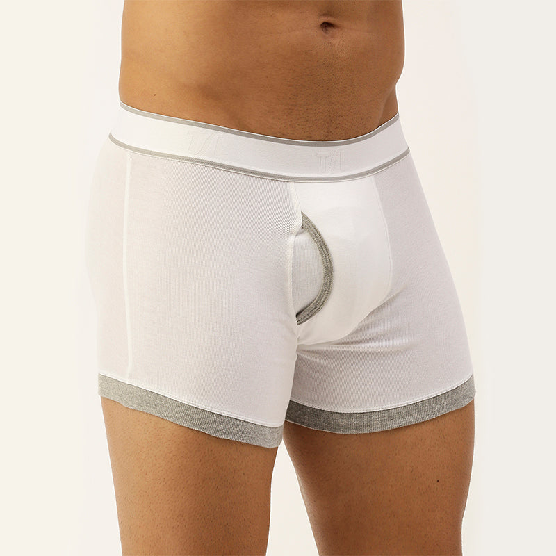 Men's Outer Elastic 1X1 Rib Mini trunk