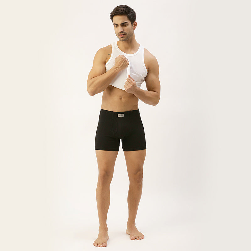 Men's Inner Elastic 1X1 Rib trunk